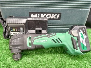 中古品 HiKOKI ハイコーキ 18V 36V マルチボルト コードレス マルチツール CV18DBL バッテリー1個 充電器付