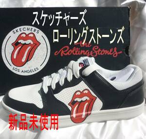 新品◆送料無料◆25.5cm(25cm相当)スケッチャーズ Skechers Rolling Stones ローリングストーンズ コラボ メンズ スニーカー