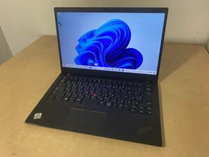 【9】Lenovo ThinkPad X1 Carbon Gen 8 Core i7 10610U 1.80GHz/16GB/256GB/14型 WQHD(2,560×1,440)/Win11Pro64bit