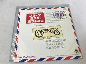 EP　カーペンターズ / プリーズ ミスター ポストマン　レコード　中古