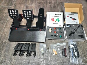 Fanatec CLUBSPORT PEDALS V3 ファナテック ペダル ダンパーキット×2、パフォーマンスキット装備済み ハンコン シミュレーター 