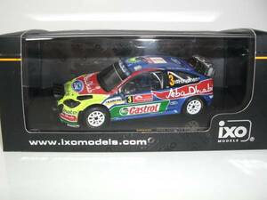 ■イクソ 1/43 2008 フォードフォーカスRS WRC M.ヒルボネン ラリージャパン ライトポッド仕様