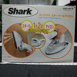 【中古】EURO-PRO Shark G-460 コンパクトスチーマー＆アイロン 外箱 取扱説明書 あり　使用数回のみ