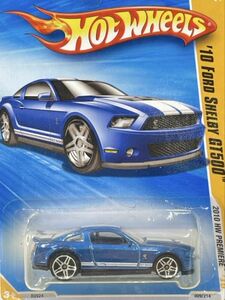 新品未開封 保管品 Mattel マテル Hot Wheels ホットウィール ミニカー 旧ロゴ 玩具 10 FORD SHELBY GT500 フォード シルビー 2010/126