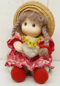 昭和レトロ 当時物＊レトロ首振りオルゴール人形＊TOMTOM＊HIBISCUS DOLL＊動作確認済み＊21cm＊曲 スモールワールド ＊インテリア 雑貨