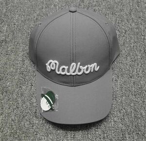 　帽子　Malbon x New Era マルボン ゴルフ　ニューエラ キャップ グレー★002
