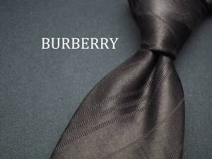 美品【BURBERRY バーバリー】 C1542 ブラック BLACK LABEL SILK ブランド ネクタイ 古着 良品