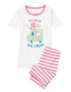 即決！新品 ジンボリー 7T 120 130 半袖パジャマ We All Scream for Ice Cream Gymboree