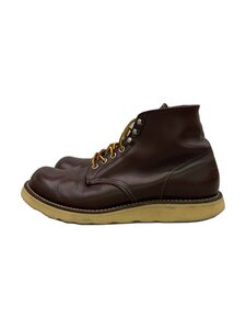 RED WING◆レースアップブーツ・6インチクラシックプレーントゥ/UK7.5/BRW/レザー