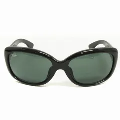 レイバン RAY BAN 美品 JACKIE OHH サングラス カラーレンズ アイウェア RB4101F 黒 ブラック グリーンスモーク 58□16 135 小物