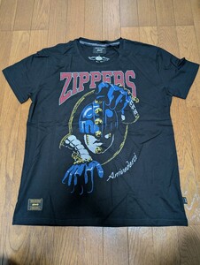 JOJO x glamb ジョジョの奇妙な冒険 グラム スティッキィ・フィンガーズ Tシャツ Lサイズ ブラック 未使用