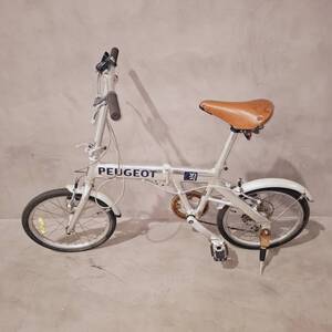 25c/800616-2/YY3000/023-5/自転車 PEUGEOT プジョー 折りたたみ シルバー 18インチ