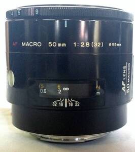 ★ミノルタAFマクロ　50mm　F2.8　中古レンズ★