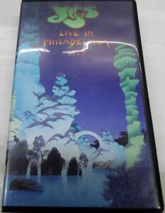 0☆国内版中古VHS☆イエス(YES)「ライブ・イン・フィラデルフィア１９７９」52分☆解説ライナーつき・発売時定価4,500円☆プログレ