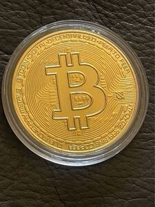 ビットコイン ゴールド メダル ゴルフ マーカー　ケース入り 1枚