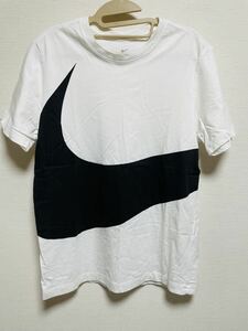 メンズ NIKE ナイキ ビッグスウッシュ 半袖 Tシャツ L ホワイト 白 ストリート カジュアル スポーツ031024-014