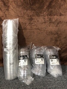 ★使い捨て容器★プラカップ14oz・50個入り★ドーム蓋98㎜口径用50個入りX3・C穴付き★シェイク★キッチンカー★テイクアウト★ホイップ★