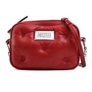 メゾンマルジェラ Maison Margiela 斜め掛けショルダーバッグ レザー レッド a0273