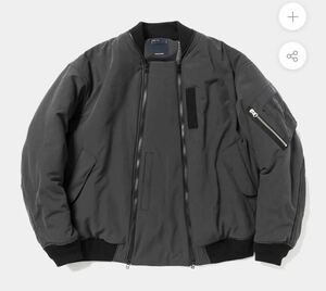 即完売　希少サイズ　美品　送料込　LOOP ZIP MA1 ブルゾン ジャケット BLACK ユニセックス