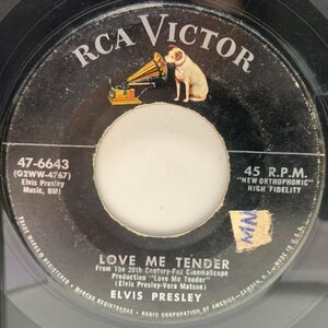 レア EP 7インチ 原盤 USオリジナル ELVIS PRESLEY Love Me Tender (