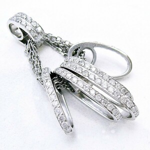 Pt900 ★ ペンダントトップ ◇ ダイヤモンド1.26ct 4月誕生石 【中古】 /s21512 10005596