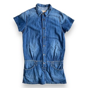 トルコ製★Levi’s リーバイス デニム ワンピース Lサイズ レディース LADIES オールインワン DENIM SHIRT シャツ ボタン ヴィンテージ