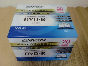 Victor　ビクター　DVD-R　映像用120分　1-16倍速対応　CPRM対応　20パック　5ｍｍケース