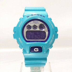 極美品 カシオ メンズ Gショック CASIO G-SHOCK DW-6900CB Crazy Colors クレイジーカラーズ ブルー 青 BLUE 200m防水 腕時計 ダイバー