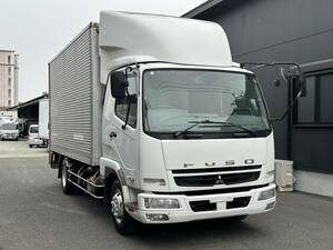 動画有！売り切り！H22年 三菱ふそう ファイター アルミバン 垂直パワーゲート 積載3300kg 4.8L ディーゼル 6速MT エンジン好調！佐賀福岡