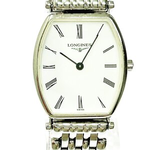 【1円スタート】LONGINES ロンジン L4.205.4 グランドクラシック SS ホワイト文字盤 クオーツ レディース腕時計 ジャンク 331257