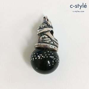 O918a [人気] TROLLBEADS トロールビーズ アイアンウルフ ブラック | ジュエリー N