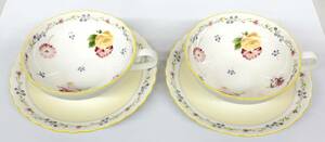 アンティーク テーブルウェア NORITAKE ノリタケ ジュヌフレール 1980年代 4620 小花柄 ティーカップ ソーサー 2客 TEA 紅茶 ハーブティー