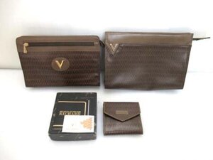 ヴァレンティノ VALENTINO コンパクト財布×1 セカンドバッグ×2 計3点セット クラッチバッグ おまとめセット まとめ売り 経年保管 中古 ■