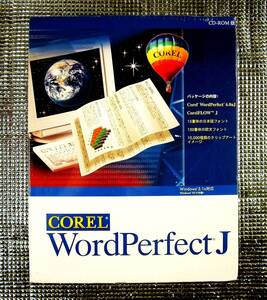 【4090】COREL WordPerfect J 新品 コーレル ワードパーフェクト CorelFLOW コーレルフロー 作図 ワープロ 対応(欧米20ヶ国語,Windows 3.1)