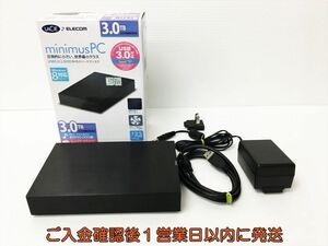 【1円】ELECOM LACIE minimusPC 3.0TB HDD LCH-MND030U3 外付けハードディスク 動作確認済 エレコム EC45-985rm/F3