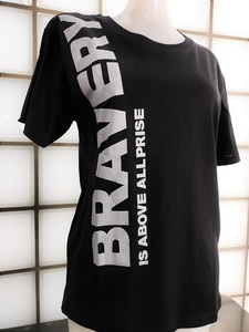 ティモシー BRAVERY ブラック Lサイズ 天竺 綿100% 半袖Ｔシャツ 新品 Timothy