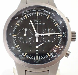 極美品 IWC GST クロノグラフ IW372701 メンズ クオーツ 時計 黒文字盤 チタン クロノ 1907