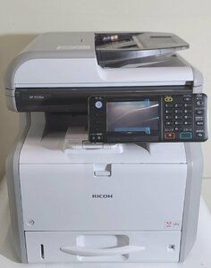 【埼玉発】【RICOH】A4モノクロレーザー複合機　SP4510sf　★カウンター26枚★動作確認済★※印刷難あり※　(11-2672)