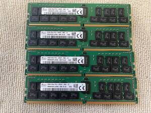 4個セット計128GB SK hynix 32GB 2Rx4 PC4-2933Y DDR4 ECC REG RDIMM メモリ サーバー用