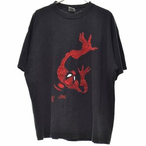 【XL】VINTAGE / ヴィンテージ 90s DELTAボディ SPIDERMAN スパイダーマン フロッキープリント Tシャツ vintage ビンテージ ヴィンテージ