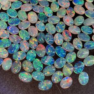 粒揃い!!小粒大量!!●天然オパールおまとめ●j 200ct ルース 裸石 宝石 ジュエリー jewelry opal 遊色 white