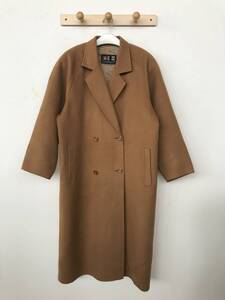 DAKS ENGLAND ダックス レディース カシミヤブレンド フラノウールコート 美品 size 11AR