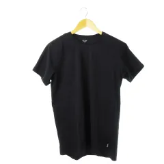 ポールスミス PAUL SMITH UNDERWEAR Tシャツ カットソー 丸首 クルーネック 半袖 コットン ストレッチ 無地 シンプル LL 黒 ブラック /CK1