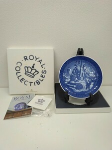 refle03 【現状品】 ROYAL COPENHAGEN COLLECTIBLES 2014 ロイヤルコペンハーゲン プレート 飾り皿インテリア イヤープレート 箱付