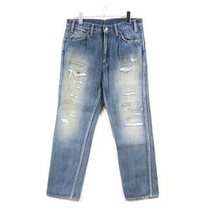 UNUSED アンユーズド 13AW damage denim ダメージ デニムパンツ 2 インディゴ