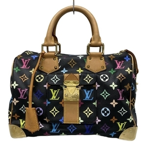 ルイヴィトン LOUIS VUITTON ハンドバッグ M92642 スピーディ30 ノワール イニシャル刻印 SP0015 バッグ マルチカラー