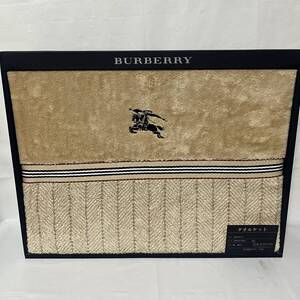 美品未使用　BURBERRY バーバリー タオルケット 140×190cm 西川産業 寝具 ホースロゴ　ベージュ