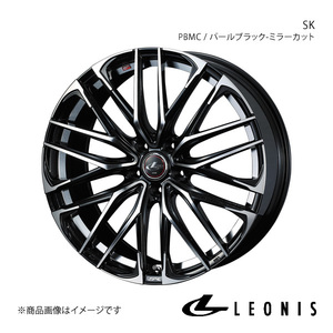 LEONIS/SK アコード CL7/CL8/CL9 アルミホイール1本 【18×7.0J 5-114.3 INSET55 PBMC(パールブラック ミラーカット)】0038332