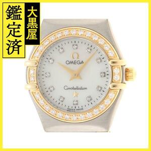 OMEGA　オメガ　1267.75　コンステレーションミニ　ダイヤベゼル　フルバー　18YG/SS　クォーツ　レディース　腕時計【200】C