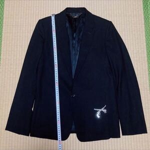 極美品 ロアー 総スワロフスキー クロスガン ウール テーラードジャケット 2 roar cross guns Swarovski single tailored jacket 総裏地